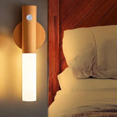 Ash and ANTHEM Smart Motion Sensor Night Light in wardrobe, hallway, reading, and flash light settings.