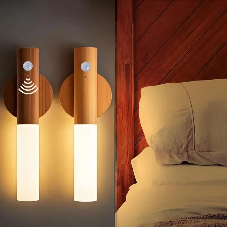 Ash and ANTHEM Smart Motion Sensor Night Light in wardrobe, hallway, reading, and flash light settings.