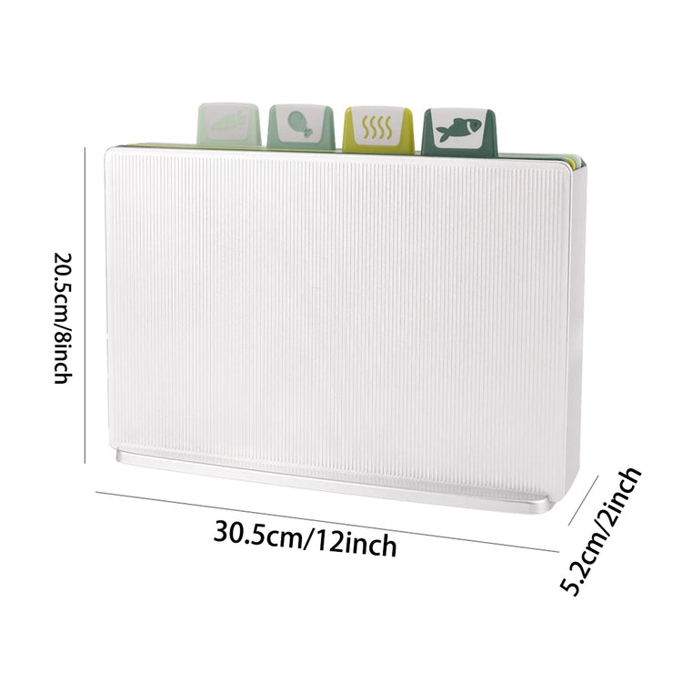 Ash and Anthem 4-Piece Plastic Cutting Board Set