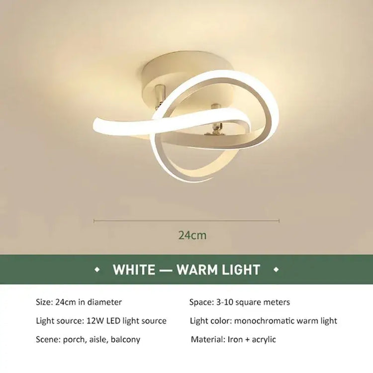 LED Strip Aisle Ceiling Lights Modern Minimalist Living