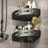 Ash and Anthem Corner Shower Storage Shelf