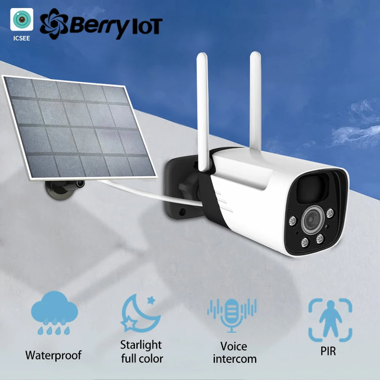 Ash and ANTHEM Solar Powered Security Camera Outdoor Wireless WiFi Cam