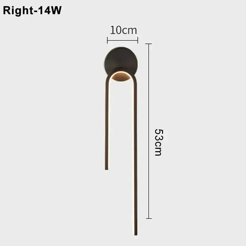 Ash and Anthem Modern LED Indoor Wall Light for Living Room, Bedroom, and Hallway