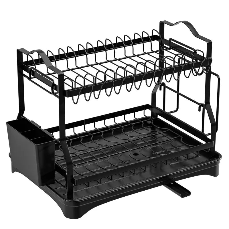 Ash and Anthem 2 Tier Dish Drying Rack