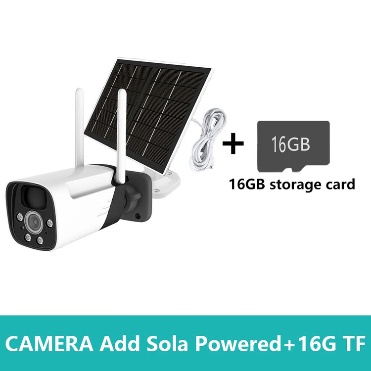 Ash and ANTHEM Solar Powered Security Camera Outdoor Wireless WiFi Cam