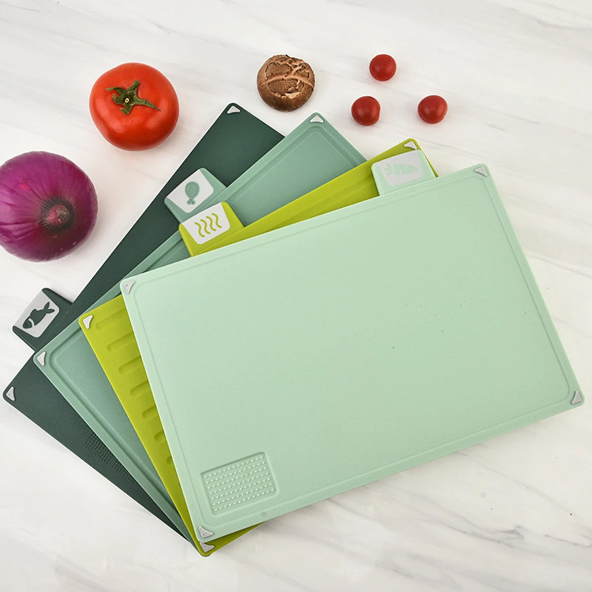 Ash and Anthem 4-Piece Plastic Cutting Board Set