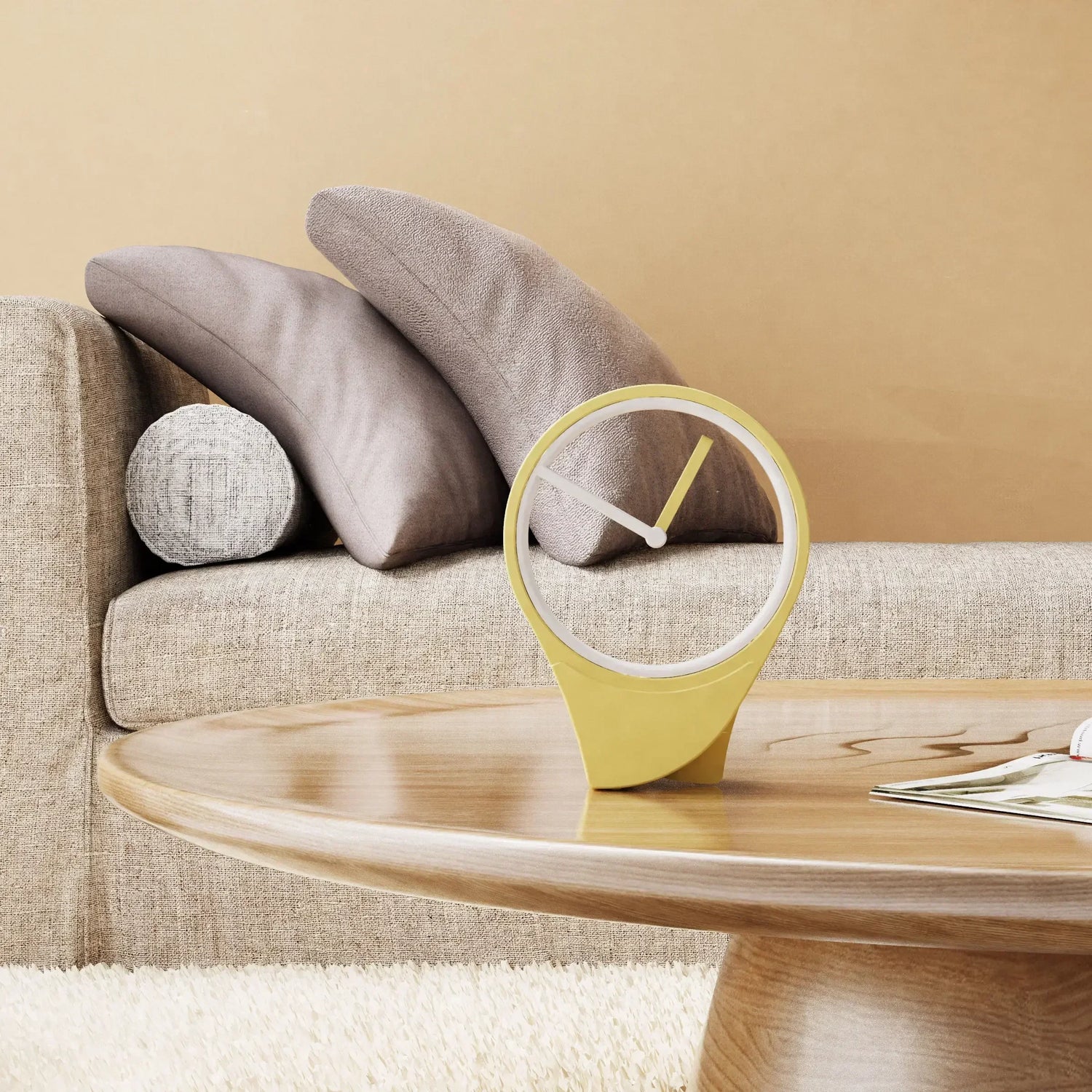 Ash and Anthem floating dial-free desktop clock features