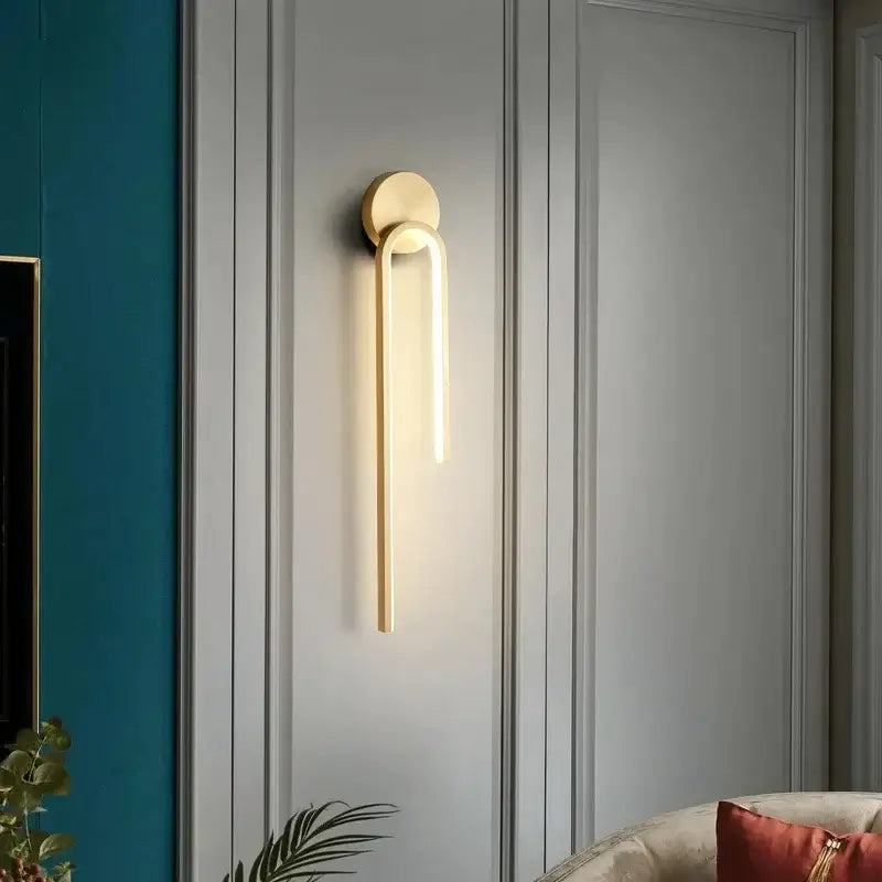 Ash and Anthem Modern LED Indoor Wall Light for Living Room, Bedroom, and Hallway