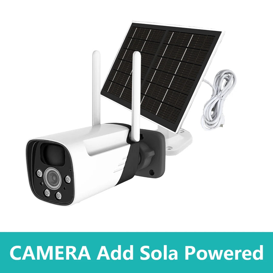 Ash and ANTHEM Solar Powered Security Camera Outdoor Wireless WiFi Cam