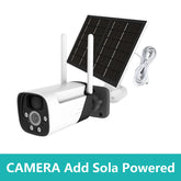 Ash and ANTHEM Solar Powered Security Camera Outdoor Wireless WiFi Cam