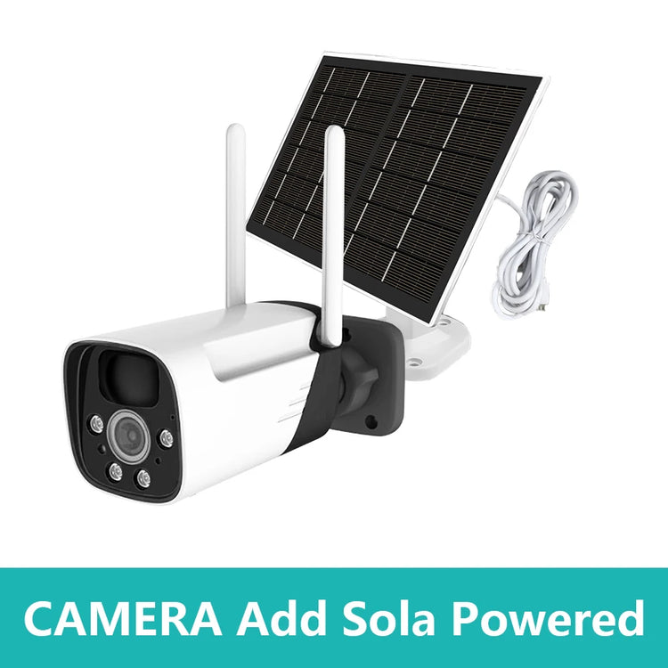 Ash and ANTHEM Solar Powered Security Camera Outdoor Wireless WiFi Cam