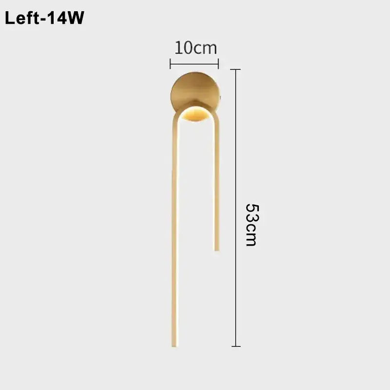 Ash and Anthem Modern LED Indoor Wall Light for Living Room, Bedroom, and Hallway