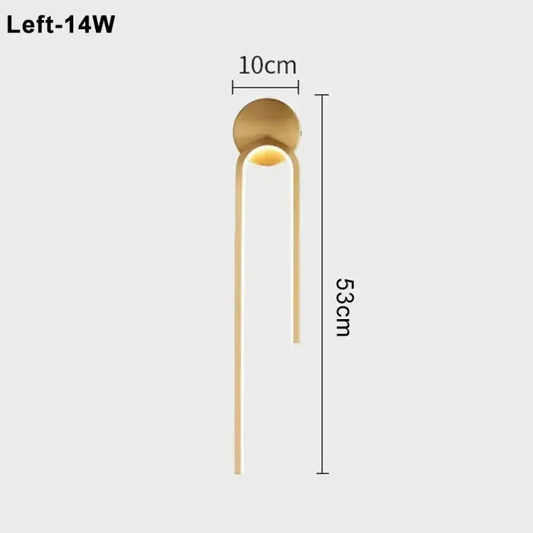 Ash and Anthem Modern LED Indoor Wall Light for Living Room, Bedroom, and Hallway