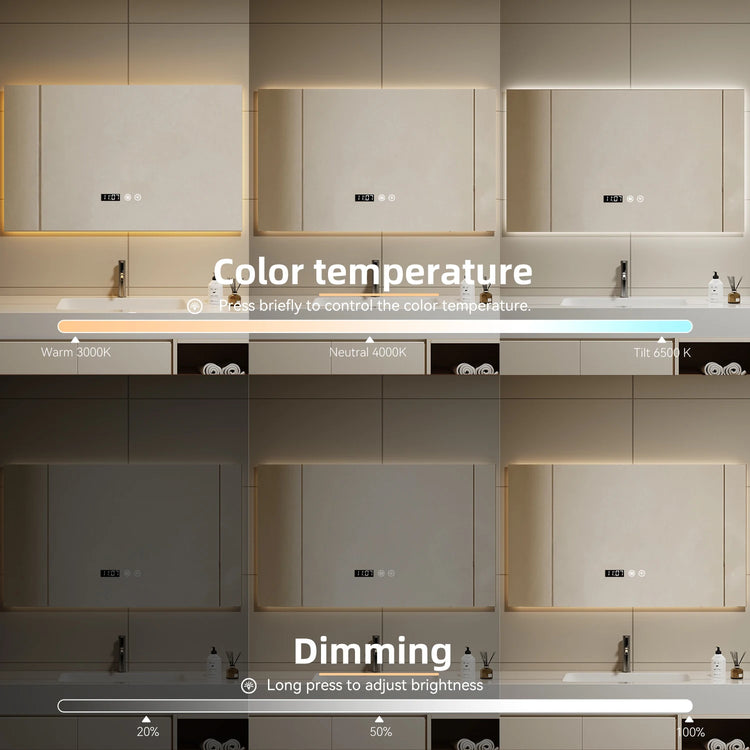 Ash and Anthem LED Anti-Fog Bathroom Mirror