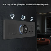 Ash and ANTHEM smart home knob thermostat for elegant floor heating control.