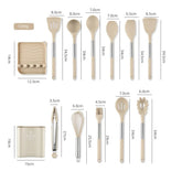 Ash and Anthem Silicone Kitchen Utensil Set
