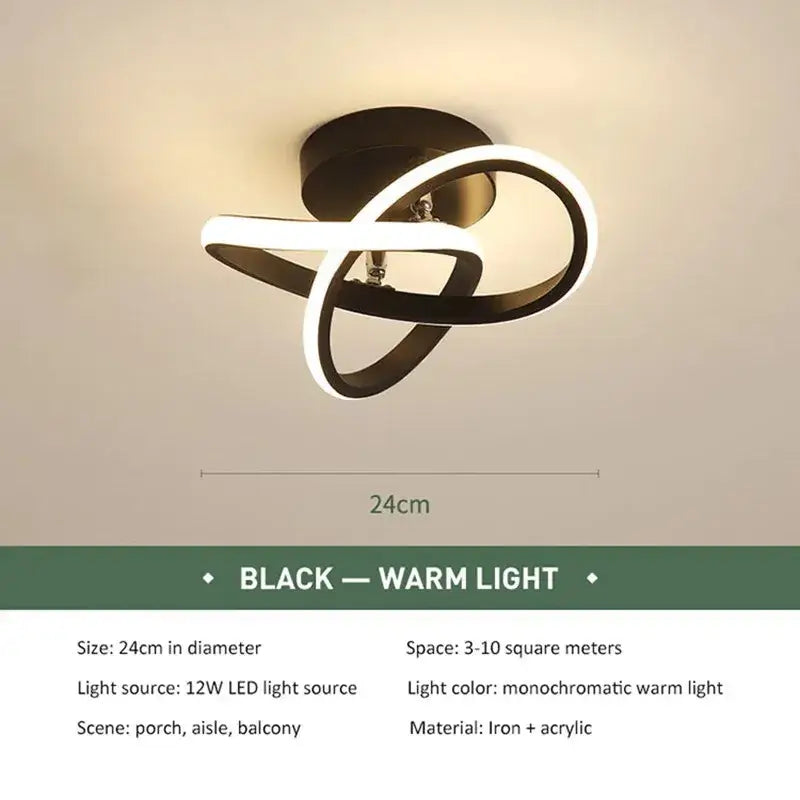 LED Strip Aisle Ceiling Lights Modern Minimalist Living