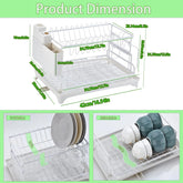 Ash and Anthem 2 Tier Dish Drying Rack