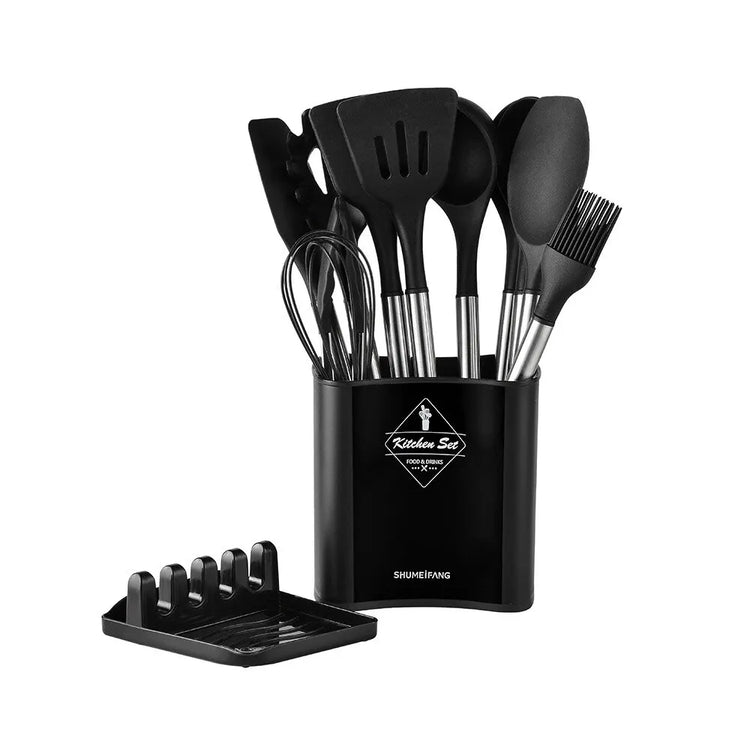 Ash and Anthem Silicone Kitchen Utensil Set
