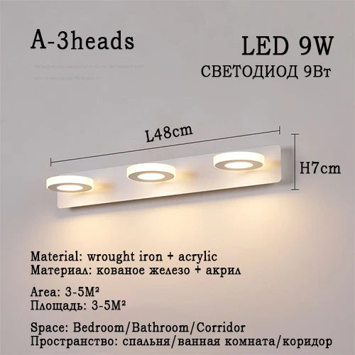 Ash and Anthem LED Bathroom Mirror Light