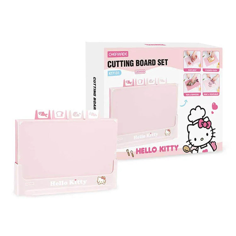 Ash and Anthem Hello Kitty 4-in-1 Cutting Board Set