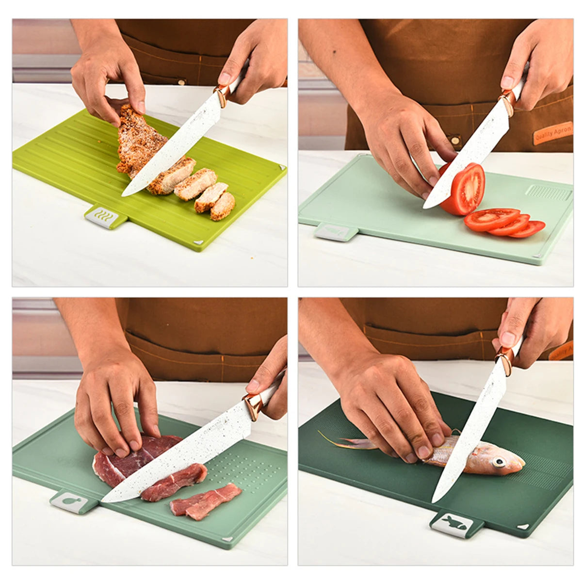 Ash and Anthem 4-Piece Plastic Cutting Board Set
