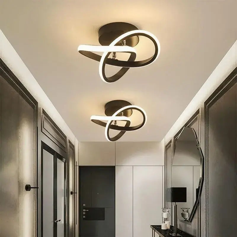 LED Strip Aisle Ceiling Lights Modern Minimalist Living