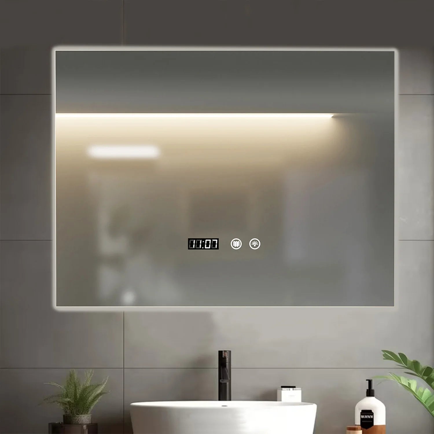 Ash and Anthem LED Anti-Fog Bathroom Mirror