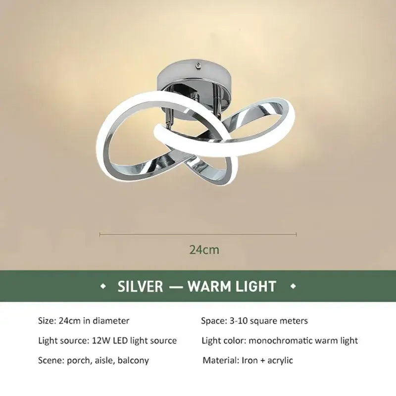 LED Strip Aisle Ceiling Lights Modern Minimalist Living