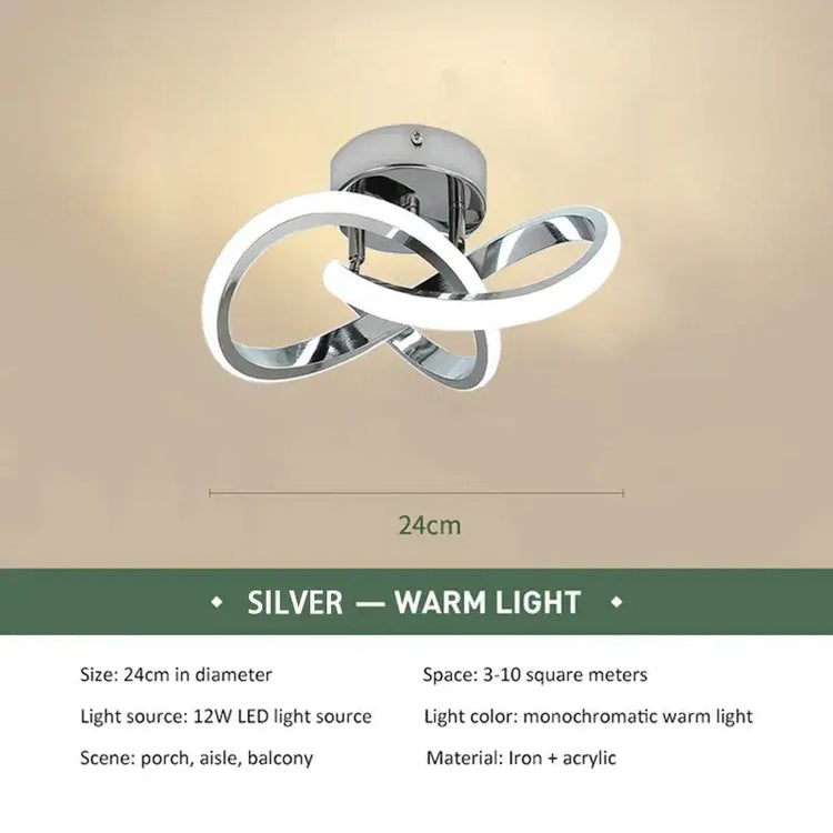 LED Strip Aisle Ceiling Lights Modern Minimalist Living
