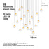 Ash and ANTHEM Modern LED home interior lighting ceiling chandelier,