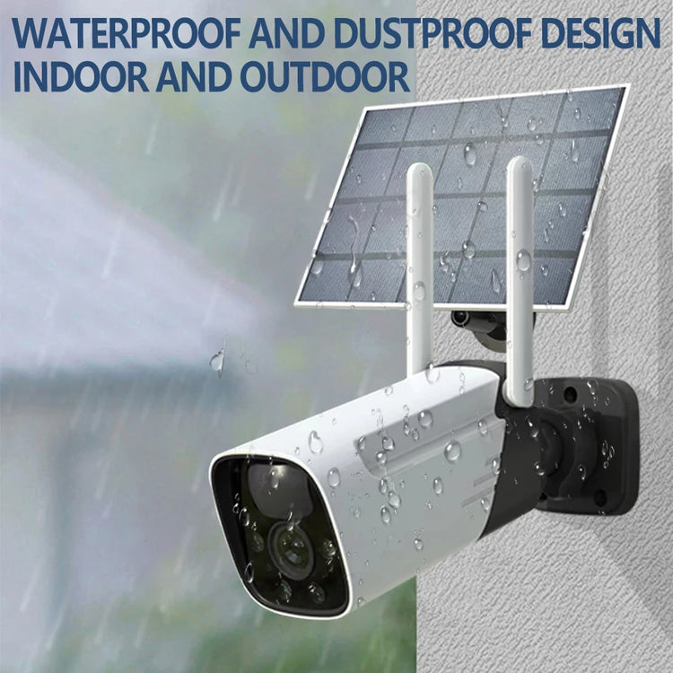 Ash and ANTHEM Solar Powered Security Camera Outdoor Wireless WiFi Cam