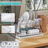 Ash and Anthem 2 Tier Dish Drying Rack