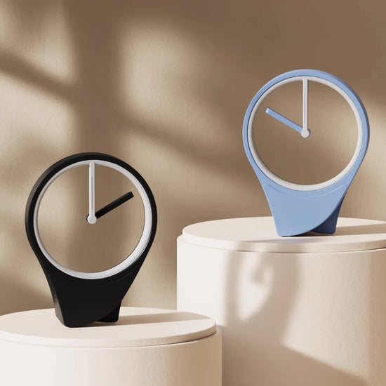 Ash and Anthem floating dial-free desktop clock features