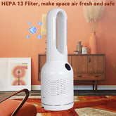 Ash and Anthem Smart 3-in-1 Air Purifier Bladeless Tower Pedestal Fan