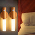 Ash and ANTHEM Smart Motion Sensor Night Light in wardrobe, hallway, reading, and flash light settings.