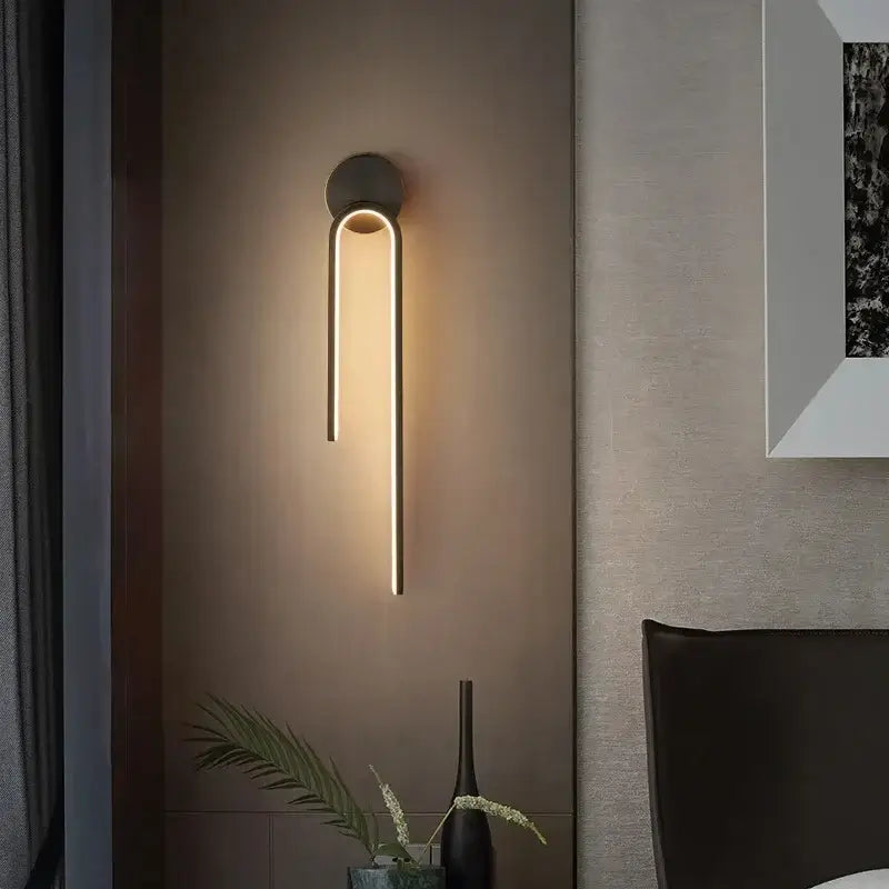 Ash and Anthem Modern LED Indoor Wall Light for Living Room, Bedroom, and Hallway