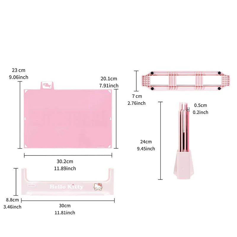 Ash and Anthem Hello Kitty 4-in-1 Cutting Board Set