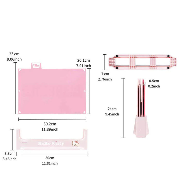 Ash and Anthem Hello Kitty 4-in-1 Cutting Board Set