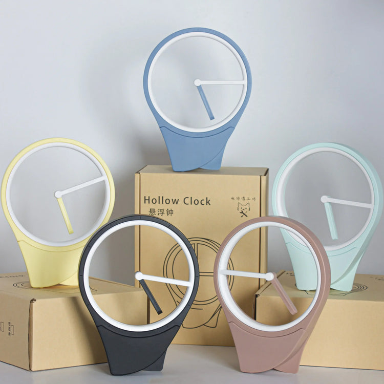 Ash and Anthem floating dial-free desktop clock features