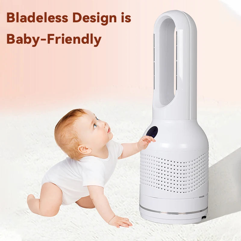 Ash and Anthem Smart 3-in-1 Air Purifier Bladeless Tower Pedestal Fan