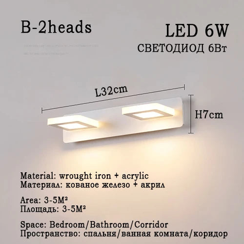 Ash and Anthem LED Bathroom Mirror Light