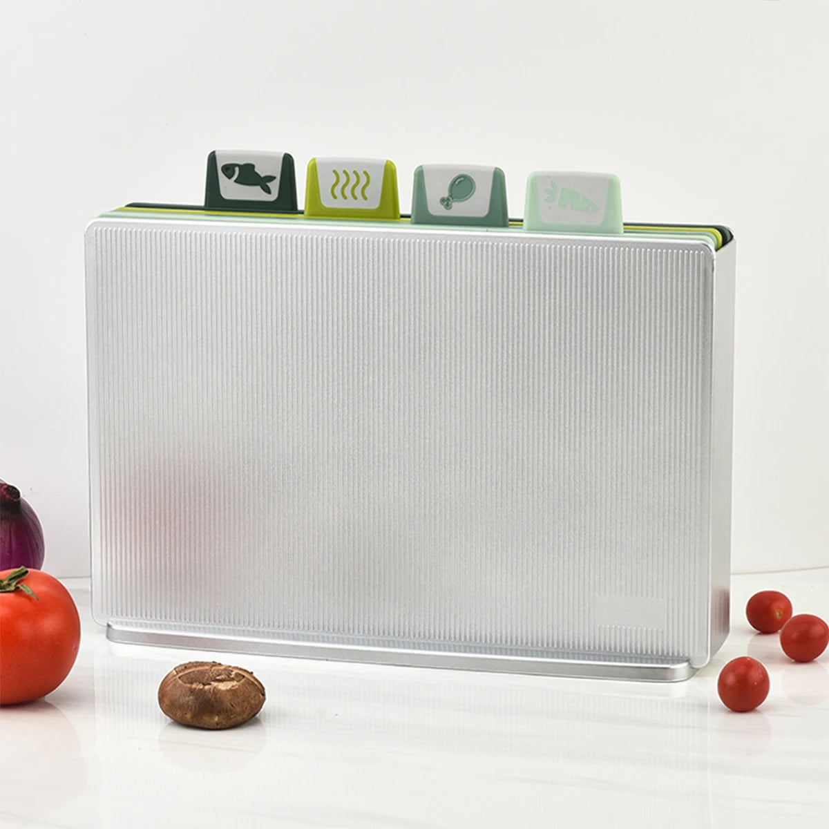 Ash and Anthem 4-Piece Plastic Cutting Board Set