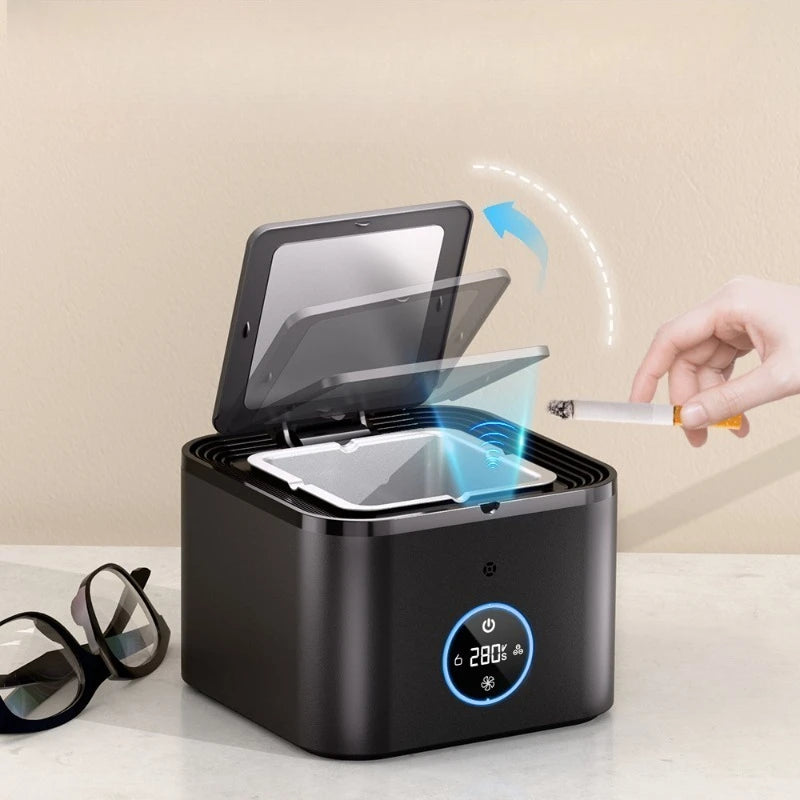 Ash and Anthem: Multifunctional Smart Ashtray Air Purifier