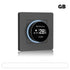 Ash and ANTHEM smart home knob thermostat with digital display and remote timing features.