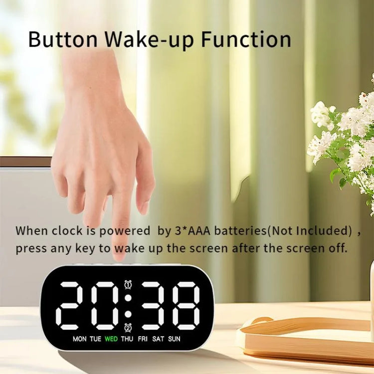 Ash and Anthem Digital LED Alarm Clock
