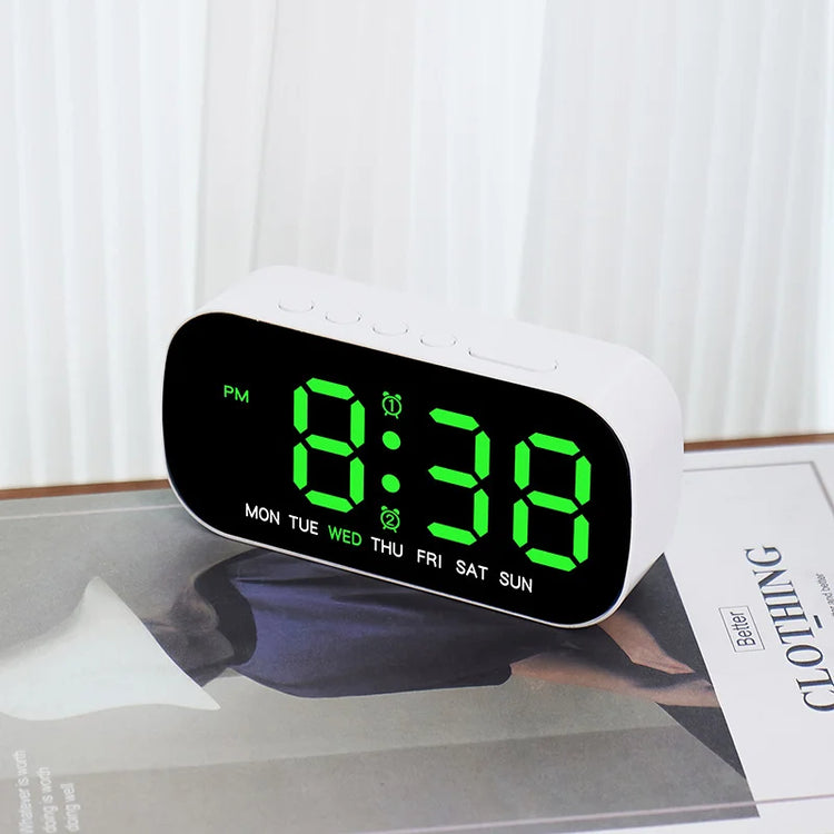 Ash and Anthem Digital LED Alarm Clock